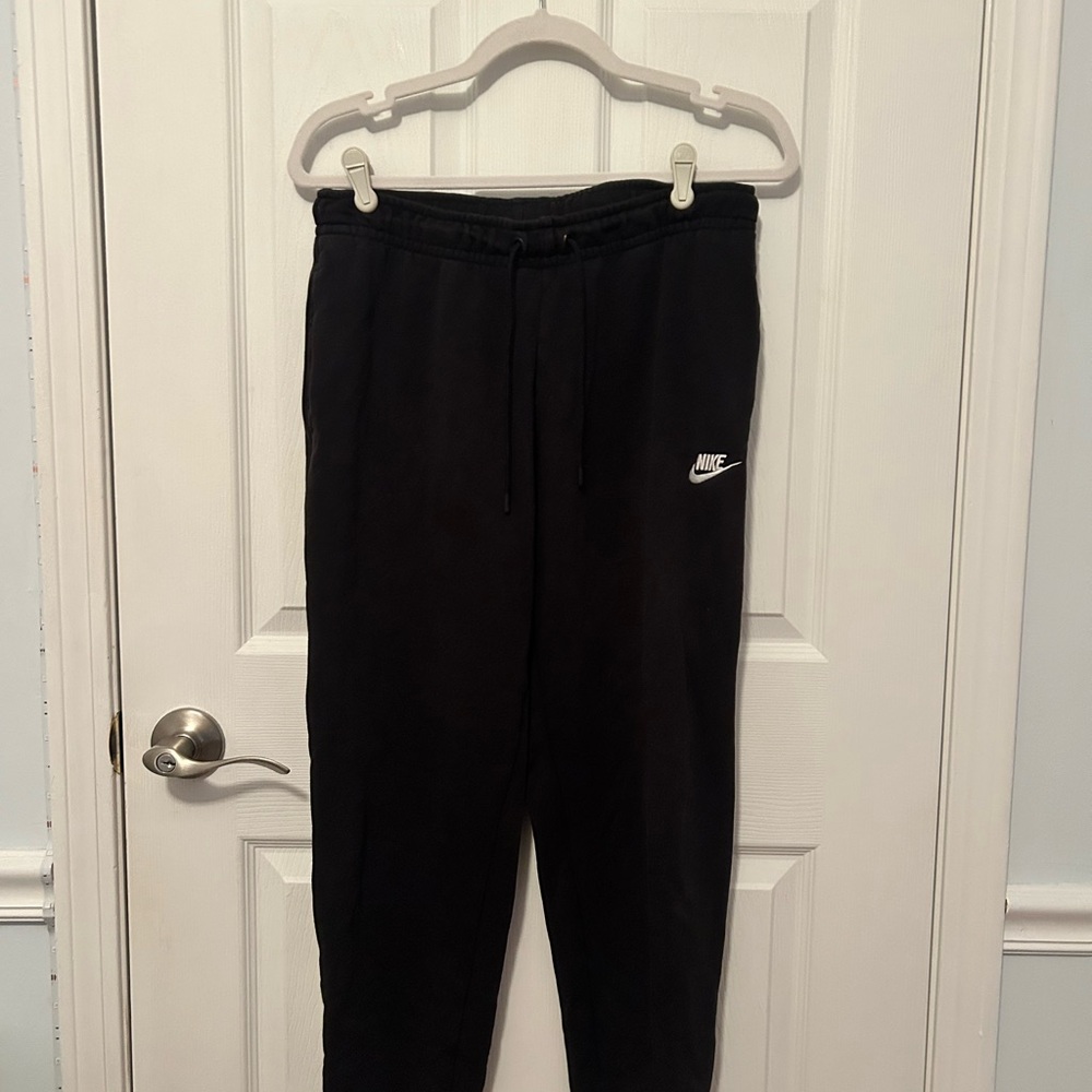 Nike Black Joggers with White Logo